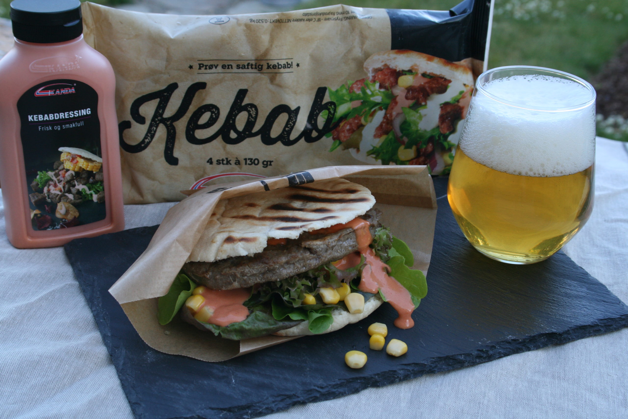 Kebab på grillen